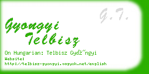 gyongyi telbisz business card